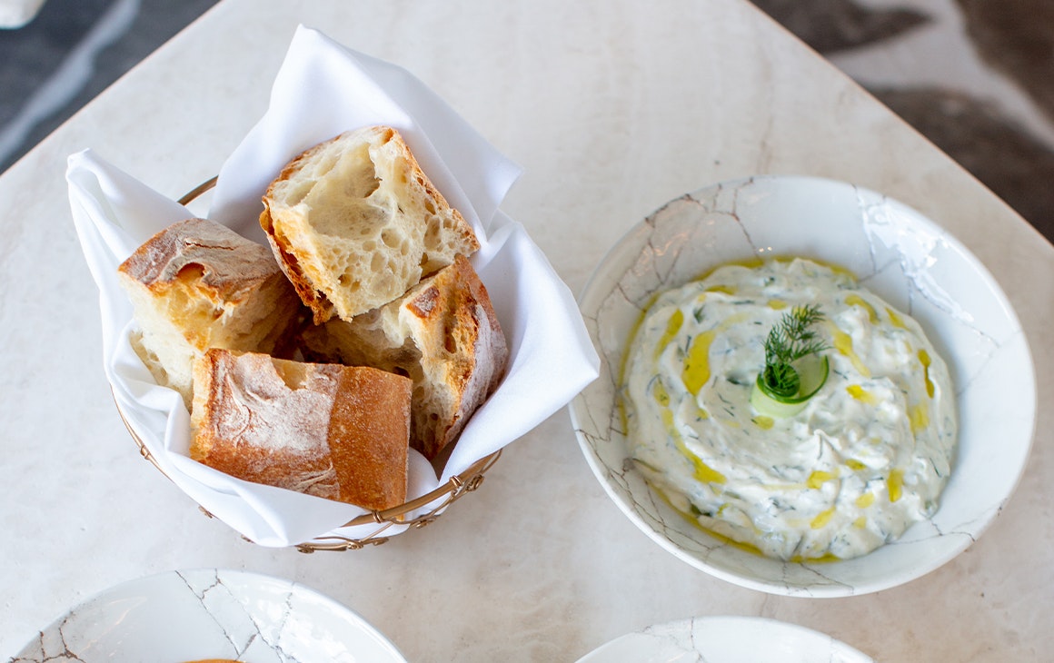 bread and dips
